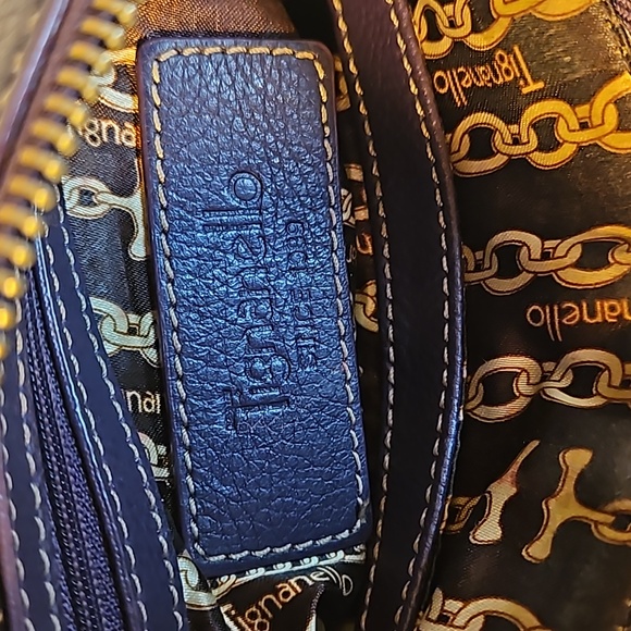 Tignanello Purple Leather Crossbody Bag - Picture 4 of 7